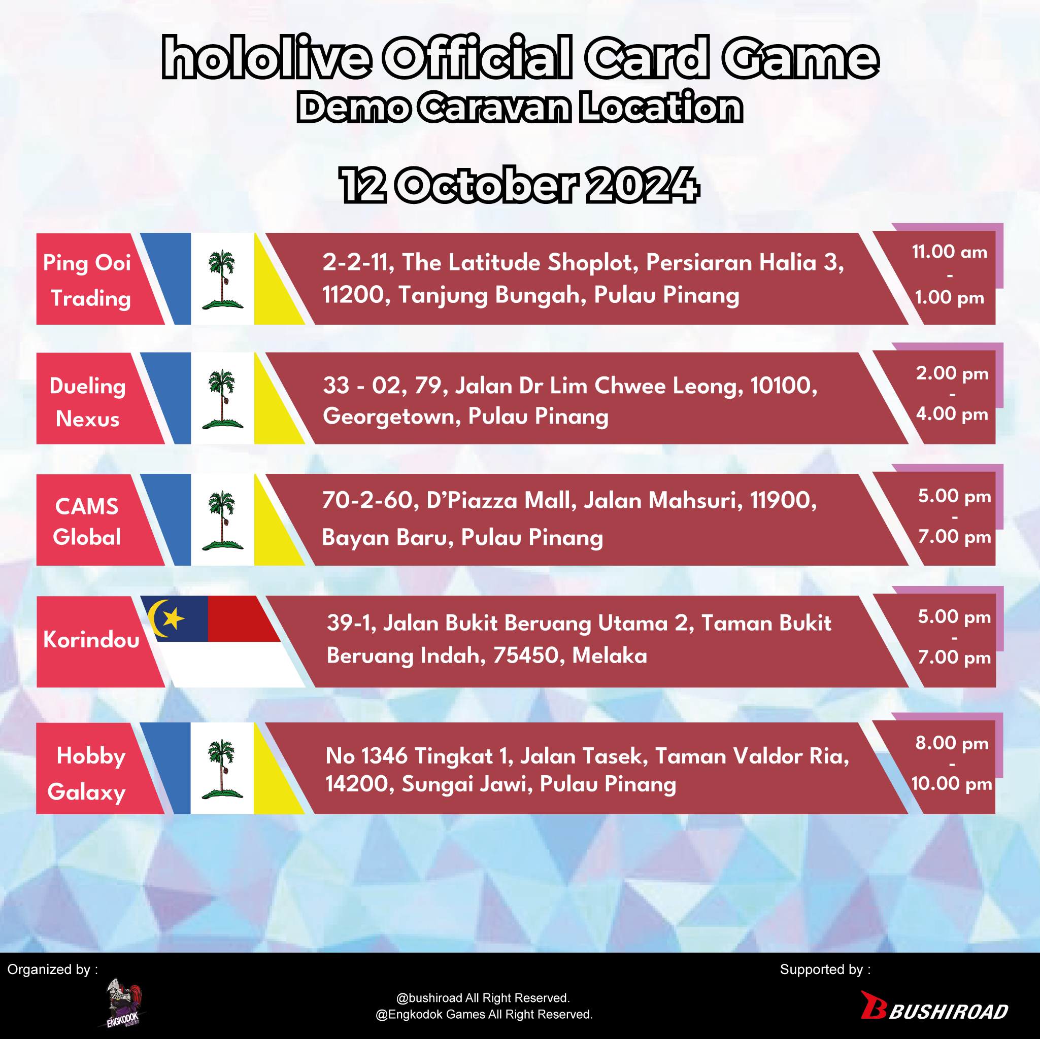 Demo Caravan schedule (week 3 - 2)